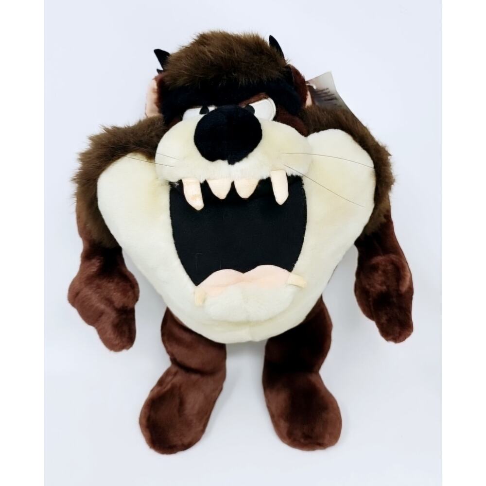 Looney Tunes Taz Warner Brothers Studio Store Tasmanian Devil Plush Tags 14” VTG
